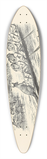 Sir John Tenniel - Advance, Australia! 39.3 inch art pintail longboard deck