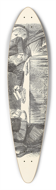 Sir John Tenniel - Beggar my Neighbour 39.3 inch art pintail longboard deck