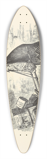 Sir John Tenniel - In the Movement 39.3 inch art pintail longboard deck