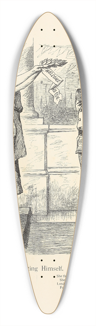 Sir John Tenniel - Reporting Himself 39.3 inch art pintail longboard deck