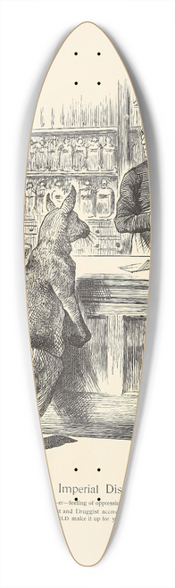Sir John Tenniel - The Imperial Dispensary 39.3 inch art pintail longboard deck