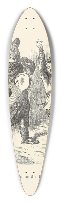 Sir John Tenniel - Turning the Tables 39.3 inch art pintail longboard deck