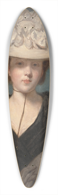 Sir Joshua Reynolds - Miss Mary Hickey 39.3 inch art pintail longboard deck