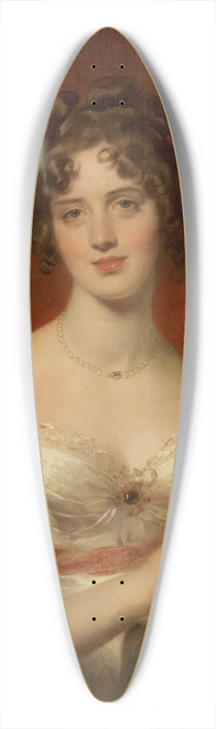 Sir Thomas Lawrence - Portrait Of Mary Anne Bloxam (Later Mrs. Frederick H. Hemming) 39.3 inch art pintail longboard deck