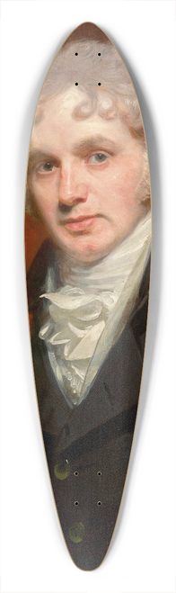 Sir William Beechey - Portrait Of Charles Small Pybus 39.3 inch art pintail longboard deck