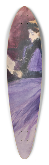 Sir William Eden - Portrait of Lady (Sybil) Eden 39.3 inch art pintail longboard deck