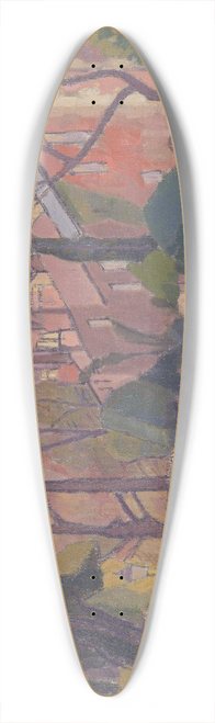 Spencer Frederick Gore - Cambrian Road, Richmond 39.3 inch art pintail longboard deck