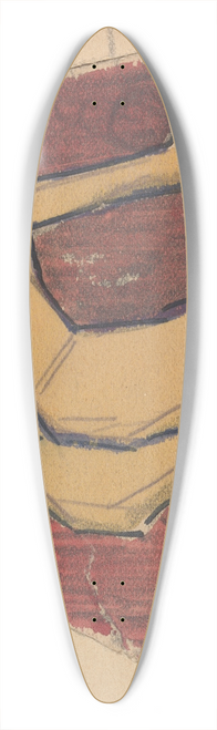 Spencer Frederick Gore - Cave of the Golden Calf; Kneeling Figures 39.3 inch art pintail longboard deck
