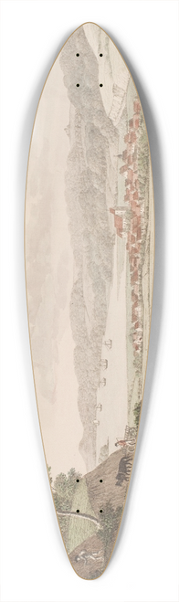 Sren L. Lange - Vejle fra nordvest 39.3 inch art pintail longboard deck