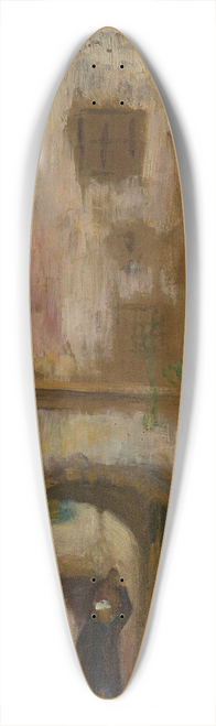 Stanisaw Chlebowski - Alleyway 39.3 inch art pintail longboard deck
