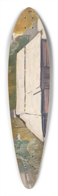 Stanisaw Ignacy Witkiewicz - Landscape from the Liwiec riverside 39.3 inch art pintail longboard deck