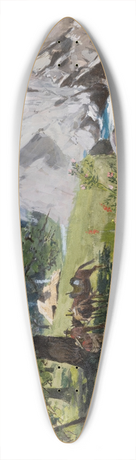 Stanisaw Witkiewicz - Rest under Rocks 39.3 inch art pintail longboard deck