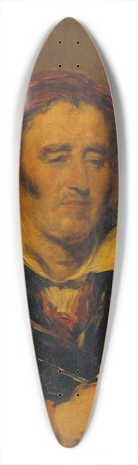 Stephen Poyntz Denning - A Woodman 39.3 inch art pintail longboard deck