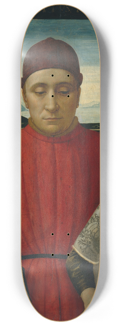 Davide Ghirlandaio - Francesco Sassetti (14211490) and His Son Teodoro 8.25 inch art skate deck