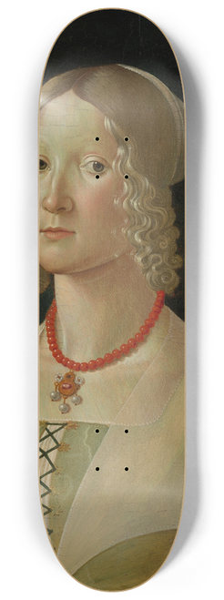 Davide Ghirlandaio - Selvaggia Sassetti (born 1470) 8.25 inch art skate deck