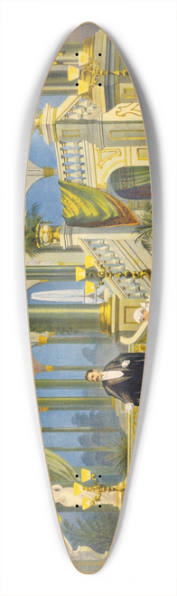 Strobridge and Co - Frederick Bancroft, prince of magicians 39.3 inch art pintail longboard deck