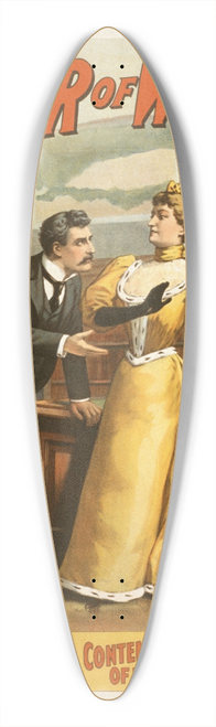 Strobridge & Co. Lith. - The war of wealth 39.3 inch art pintail longboard deck