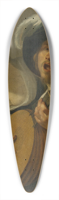 Studio of Dirck van Baburen - A Duet 39.3 inch art pintail longboard deck