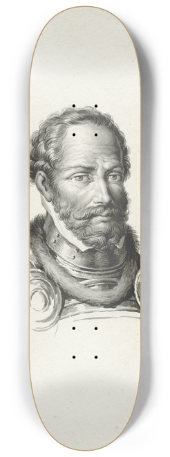 David Humbert de Superville - Admiraal Lodewijk van Boisot: borstbeeld naar rechts 8.25 inch art skate deck