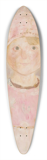 Tadeusz Makowski - Dziewczynka w rowej sukience i czapce 39.3 inch art pintail longboard deck