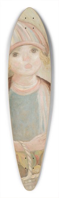 Tadeusz Makowski - Dziewczynka z koszykiem gruszek 39.3 inch art pintail longboard deck