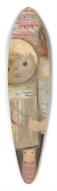 Tadeusz Makowski - Two children with a dog 39.3 inch art pintail longboard deck