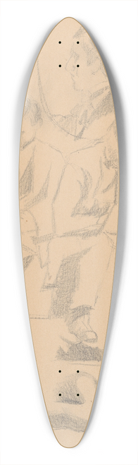 tefan Polkorb - Sketchbook with nudes 39.3 inch art pintail longboard deck
