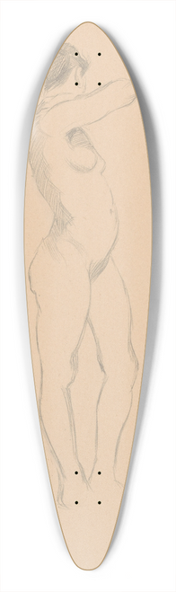 tefan Polkorb - Sketchbook with nudes 39.3 inch art pintail longboard deck