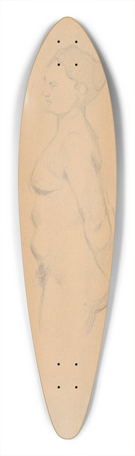 tefan Polkorb - Sketchbook with nudes 39.3 inch art pintail longboard deck