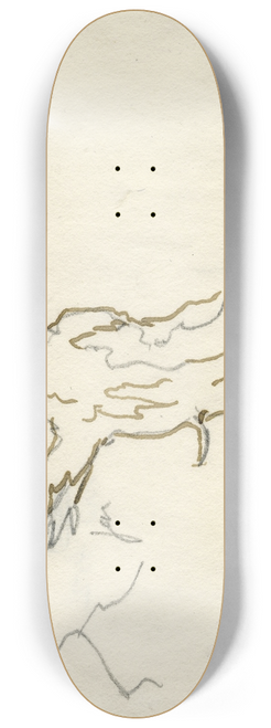 David Humbert de Superville - Knoestige stam met afgeknapte tak. 8.25 inch art skate deck