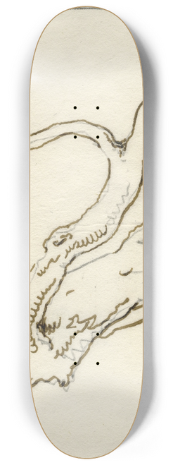 David Humbert de Superville - Knoestige stam met afgeknapte tak 8.25 inch art skate deck