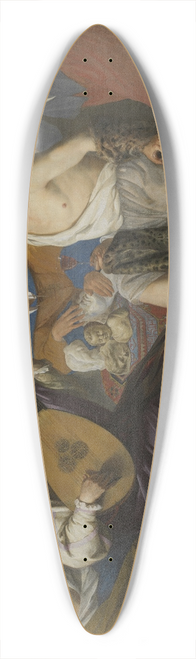 Theodoor Rombouts - Allegory of the five senses 39.3 inch art pintail longboard deck