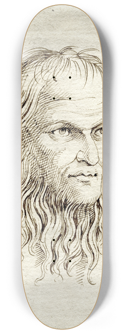 David Humbert de Superville - Kop van bebaarde (-jaarde) man: wellicht Luthers vader 8.25 inch art skate deck