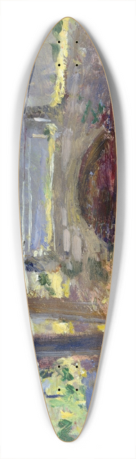 Theodore Robinson - The Bridge at Giverny 39.3 inch art pintail longboard deck