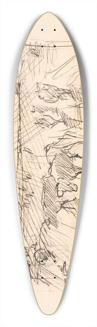 Theodor Philipsen - Med solen i jnene 39.3 inch art pintail longboard deck