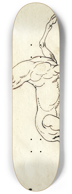 David Humbert de Superville - Lying deer 8.25 inch art skate deck