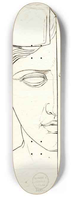 David Humbert de Superville - Right half of the head of the Pallas Velletri 8.25 inch art skate deck