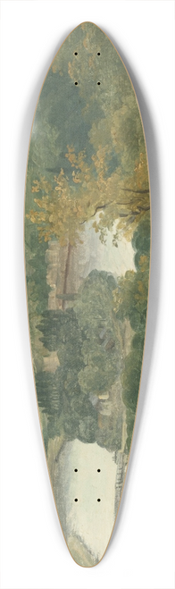 Thodore Rousseau - Vue de Billancourt et Bas Meudon 39.3 inch art pintail longboard deck
