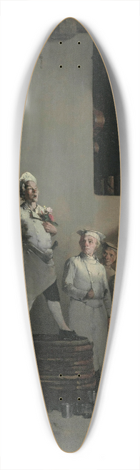 Thodule Ribot - La Fte Du Chef 39.3 inch art pintail longboard deck