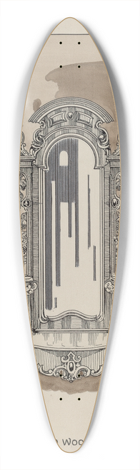 Thomas Byrne - Carved Walnut Hall Rack 39.3 inch art pintail longboard deck