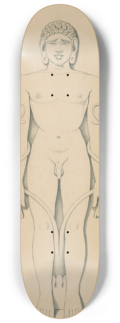 David Humbert de Superville - Statue of the god Iswara 8.25 inch art skate deck
