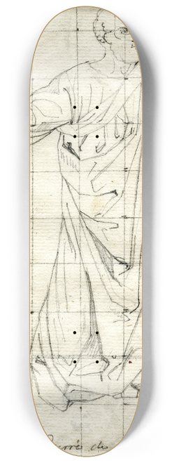 David Humbert de Superville - St. Peter, fresco from the Brancacci chapel 8.25 inch art skate deck