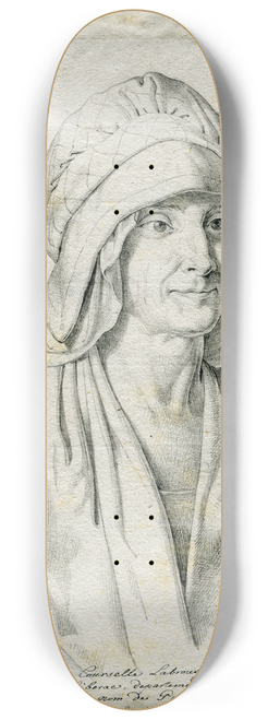 David Humbert de Superville - Susanne C. C. Labrousse: borstbeeld driekw. naar rechts 8.25 inch art skate deck