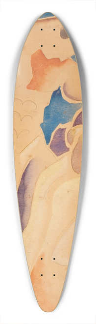 Thomas Hart Benton - Two Bathers 39.3 inch art pintail longboard deck
