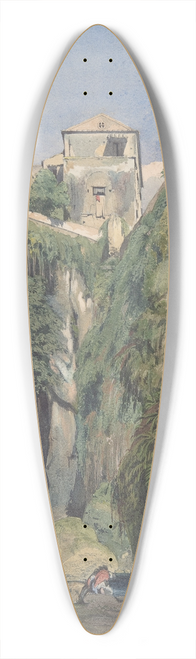 Thomas Hartley Cromek - A Glen in Sorrento 39.3 inch art pintail longboard deck