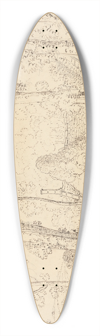 Thomas Hastings - In Crewkerne Church Yard, June 1833 39.3 inch art pintail longboard deck