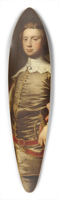 Thomas Hudson - John Van der Wall 39.3 inch art pintail longboard deck