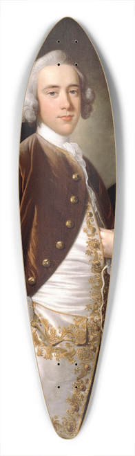 Thomas Hudson - Portrait of a Man 39.3 inch art pintail longboard deck