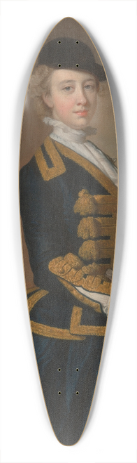 Thomas Hudson - Portrait of a Young Woman of the Fortesque Family of Devon 39.3 inch art pintail longboard deck