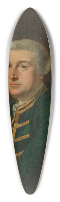 Thomas Hudson - Portrait of David Garrick (1717-1779) 39.3 inch art pintail longboard deck